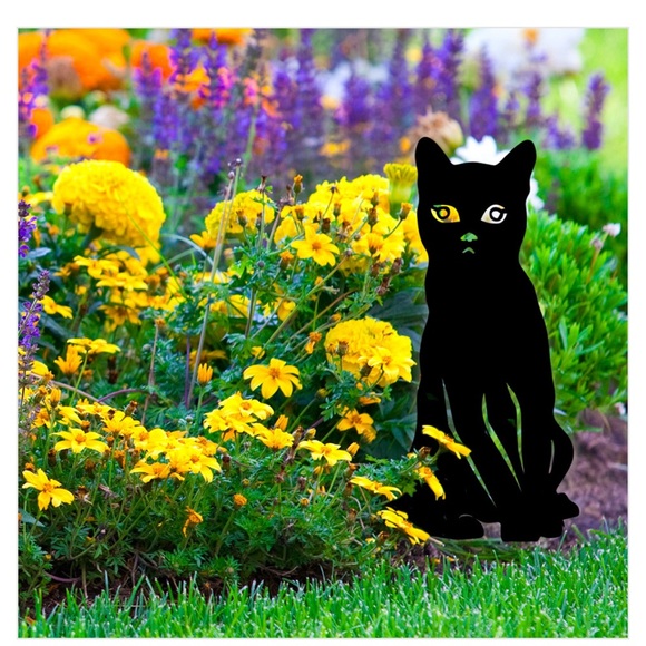 Cat Lady Box - Black Cat Garden stake NIP - Picture 3 of 6